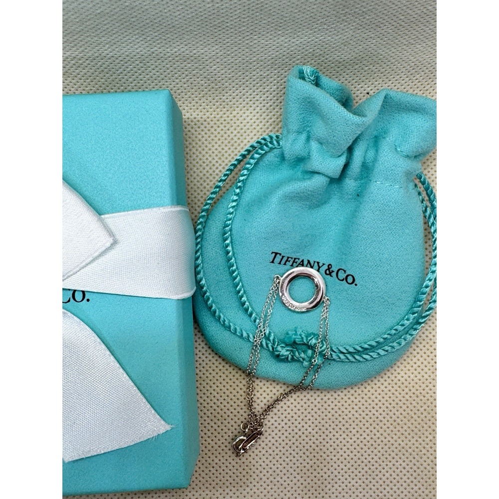 Tiffany‎ & Co Silver 1837 Double Chain Circle Bracelet 6.75" Small Wrist NIB